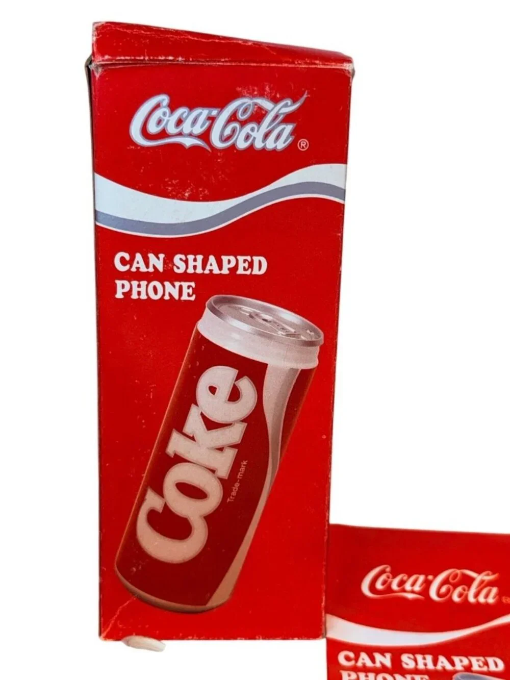 Vintage 1985 Coca Cola Can Telephone in Box
